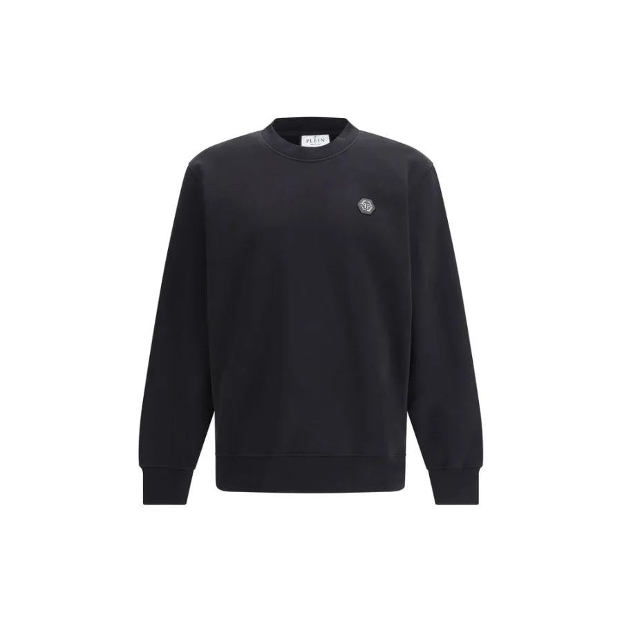 Philipp Plein Black Cotton Sweatshirt