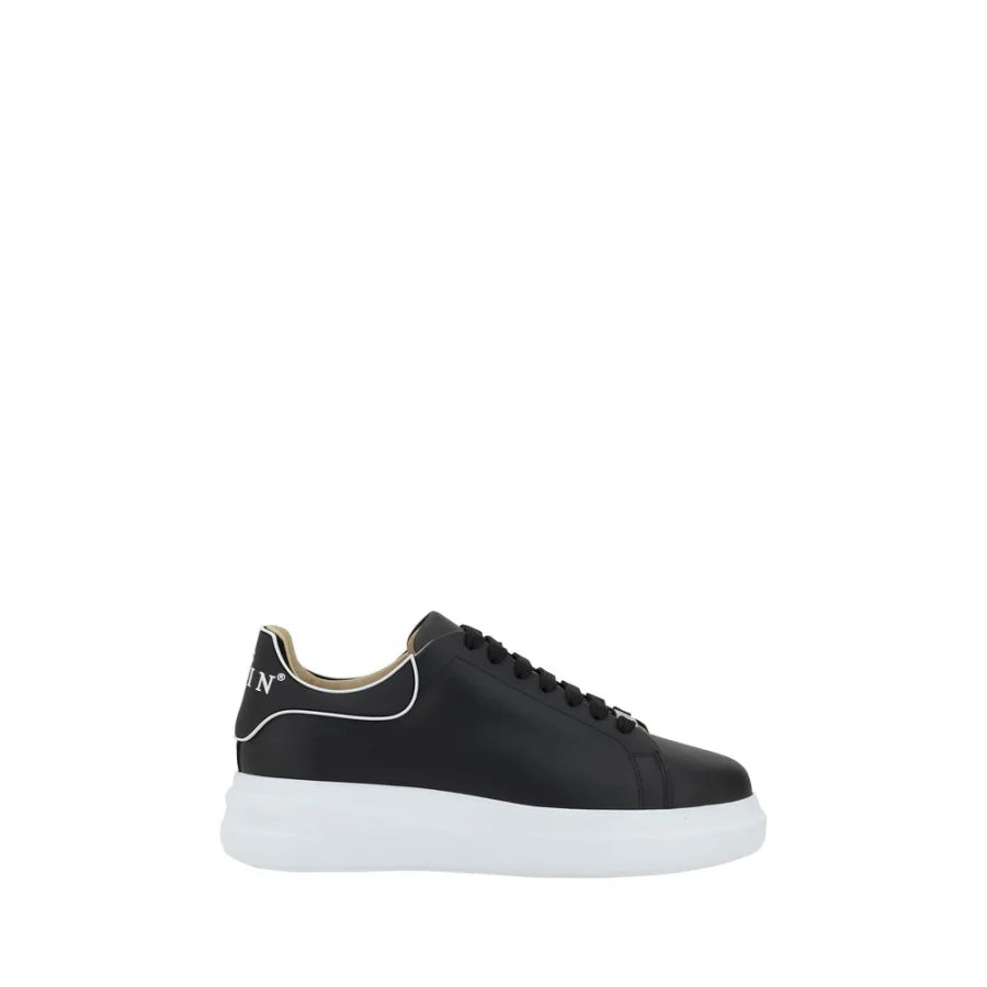 Philipp Plein Black Rubber Low Top Sneakers