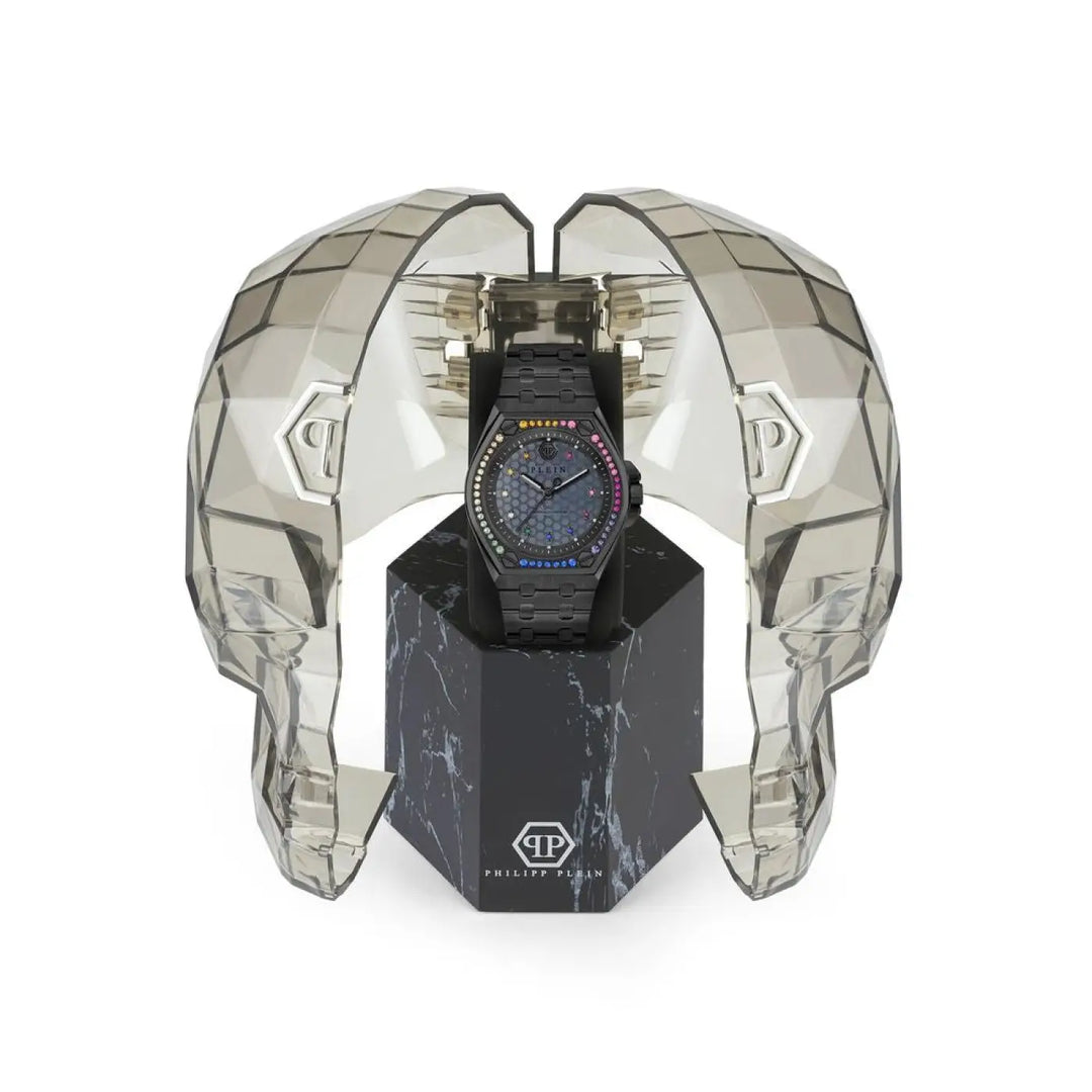 Philipp Plein Black Stainless Steel Dress Watch