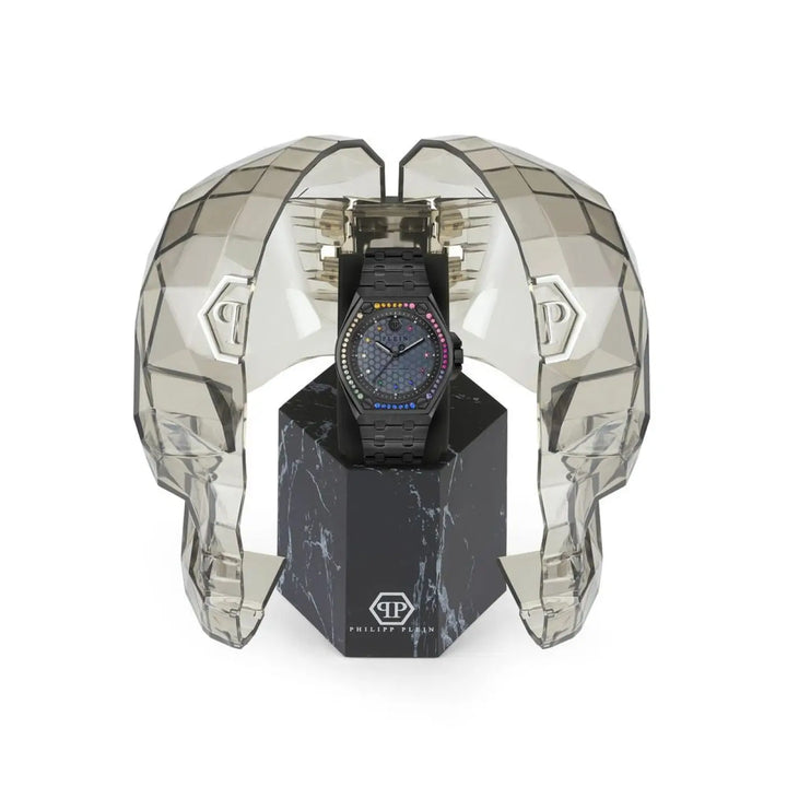 Philipp Plein Black Stainless Steel Dress Watch