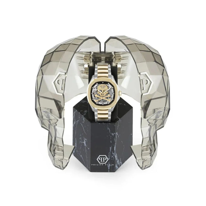 Philipp Plein Gold Stainless Steel Dress Watch