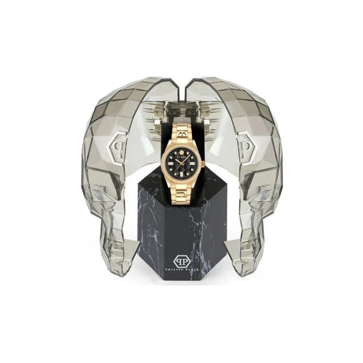 Philipp Plein Gold Stainless Steel Dress Watch
