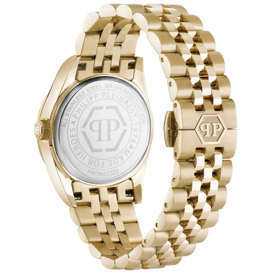 Philipp Plein Gold Stainless Steel Dress Watch