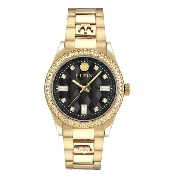Philipp Plein Gold Stainless Steel Dress Watch