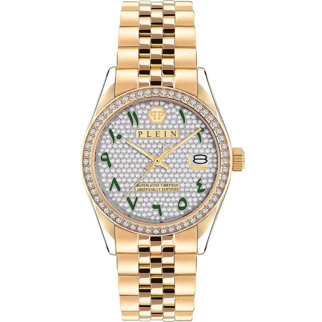 Philipp Plein Gold Stainless Steel Dress Watch