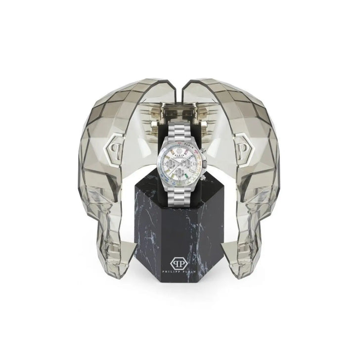 Philipp Plein Gray Stainless Steel Dress Watch