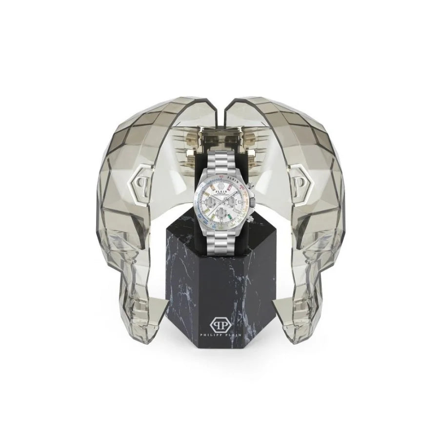 Philipp Plein Gray Stainless Steel Dress Watch