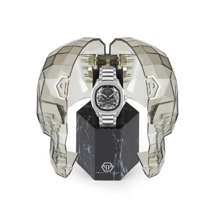 Philipp Plein Gray Stainless Steel Dress Watch