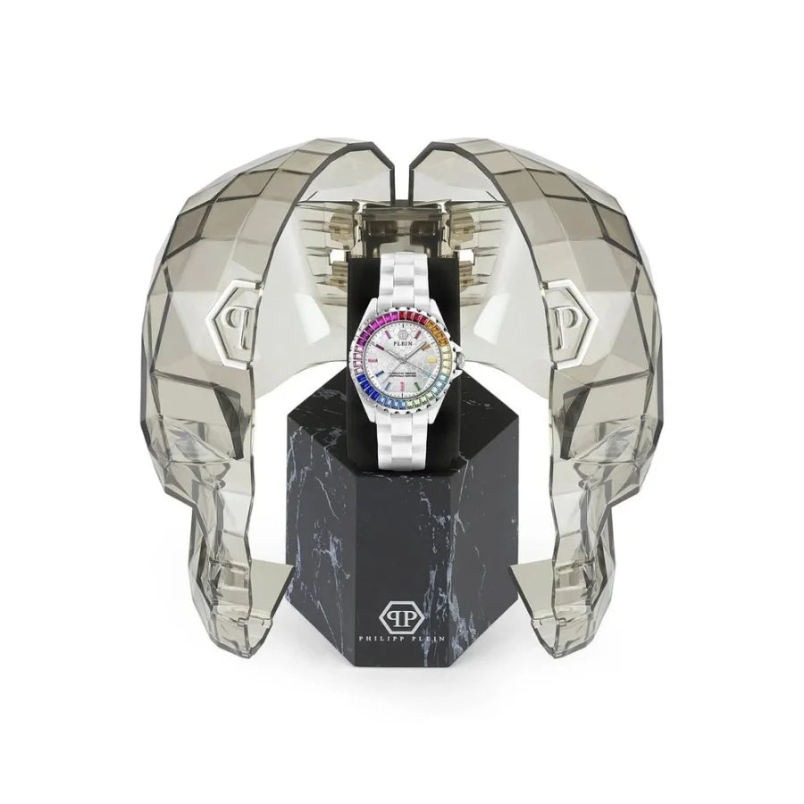 Philipp Plein White Ceramic Dress Watch