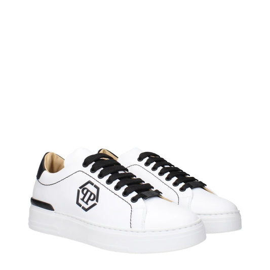 Philipp Plein White Leather Sneakers MPN USC0258PLE010N0102