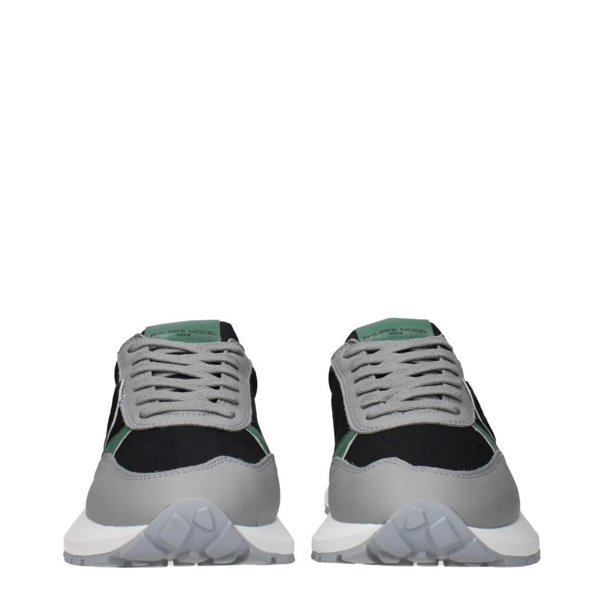 Philippe Model Black Sneakers with Logo and Side Detail