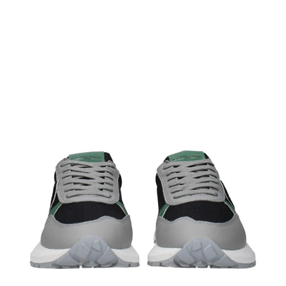 Philippe Model Black Sneakers with Logo and Side Detail