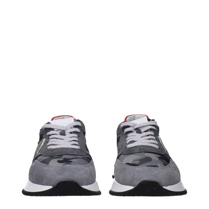 Philippe Model Gray Sneakers with Signature Logo and Stylish Side Detail