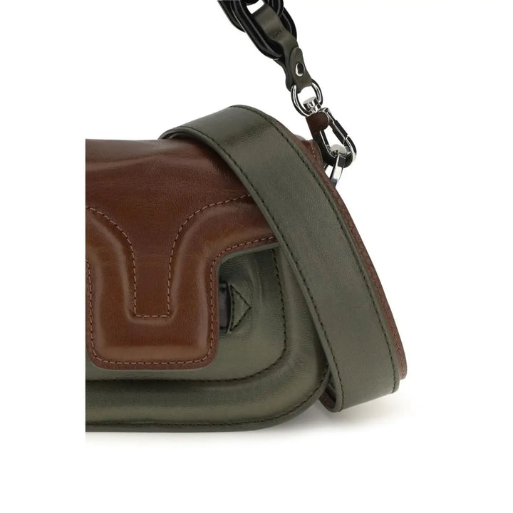 Pierre Hardy Brown Calf Leather Bos Taurus Handbag
