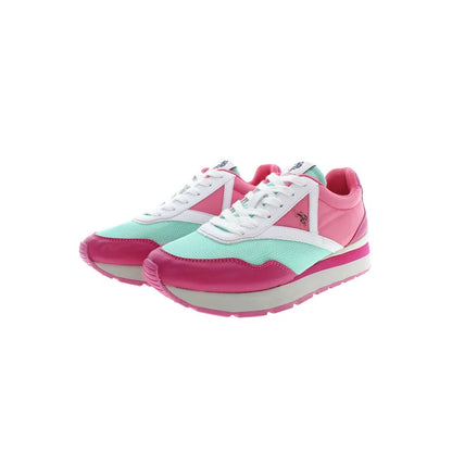 Pink Polyester Women Sneaker for the Ultimate Streetwear Game U.S. POLO ASSN.