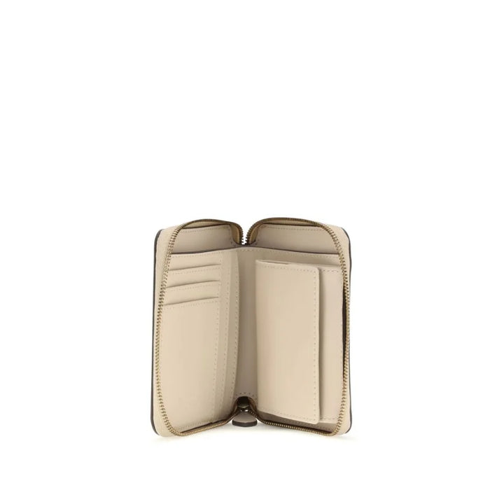 PINKO Beige Calf Leather Bos Taurus Wallet