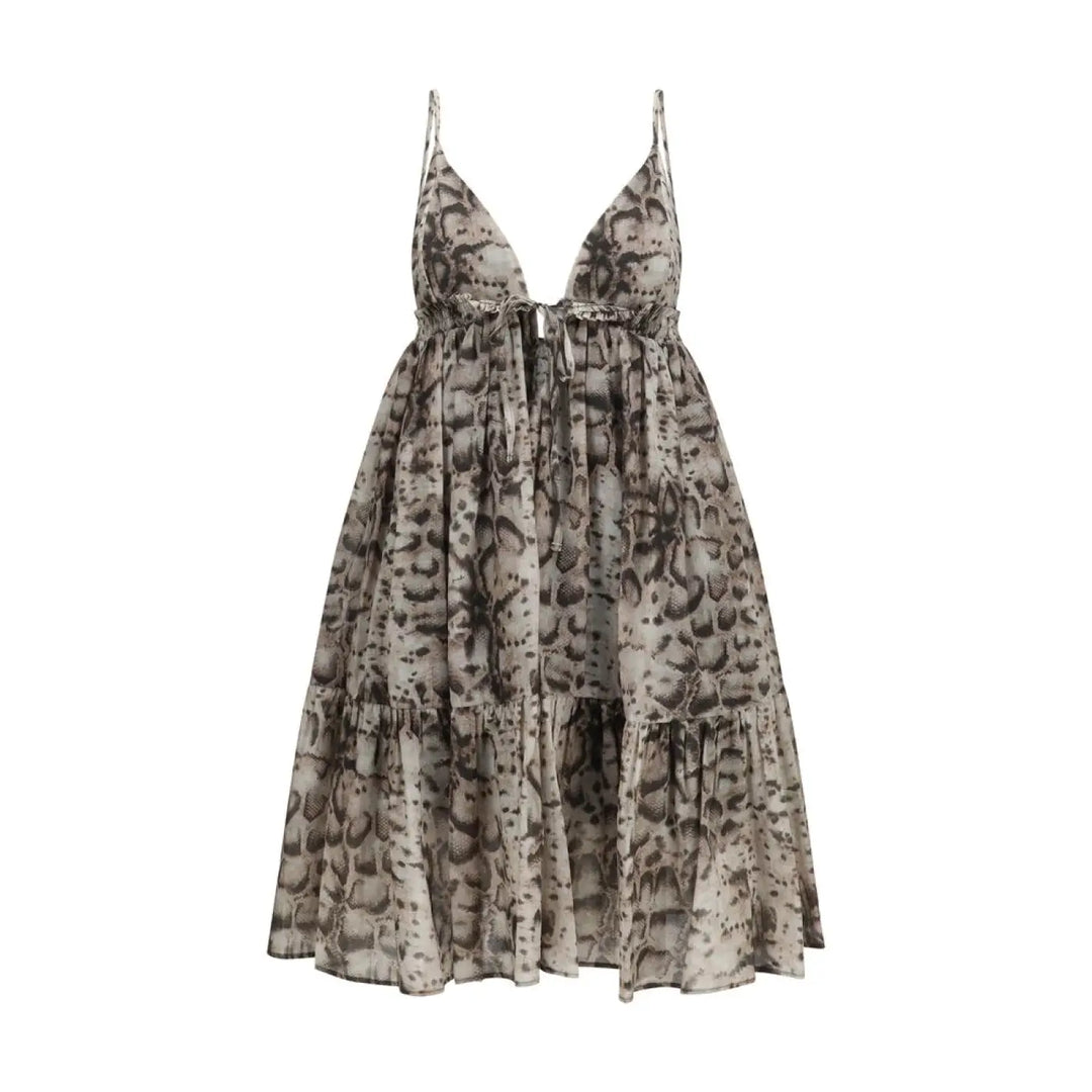 PINKO Beige Cotton Casual Dress