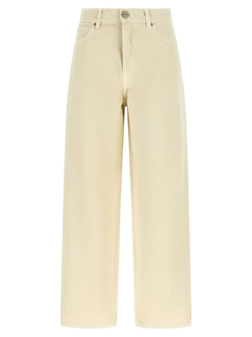 Pinko Beige Cotton Jeans Denim