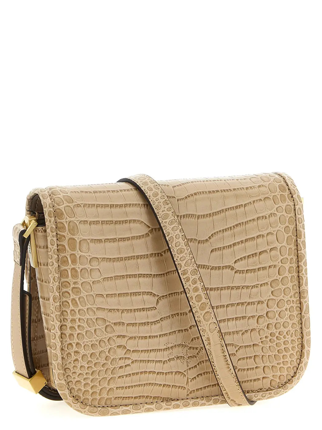 Pinko Beige Goatskin Shoulder Bag
