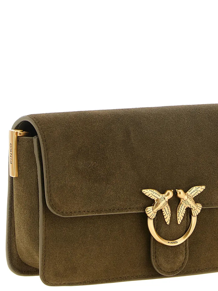 Pinko Bicolor Calfskin Shoulder Bag
