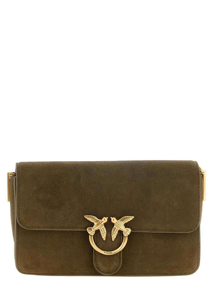 Pinko Bicolor Calfskin Shoulder Bag
