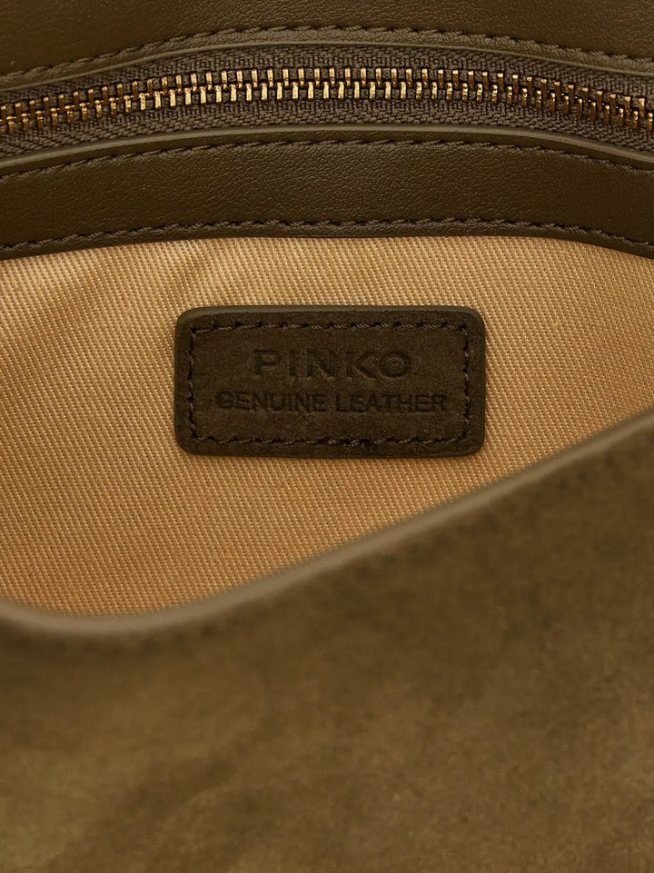 Pinko Bicolor Calfskin Shoulder Bag