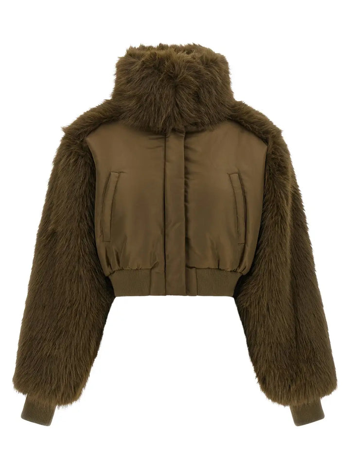 Pinko Bicolor Polyester Bomber