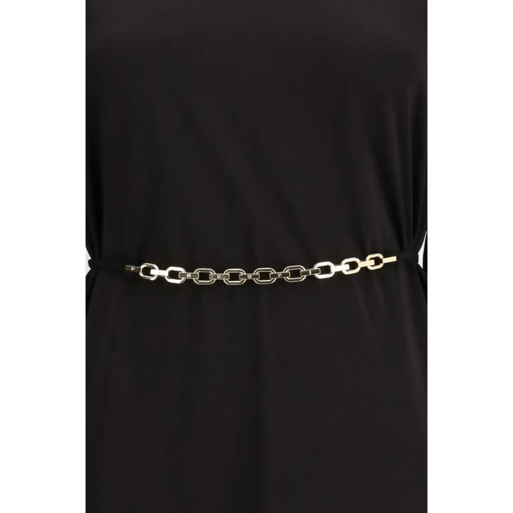 PINKO Black Acetate Casual Dress