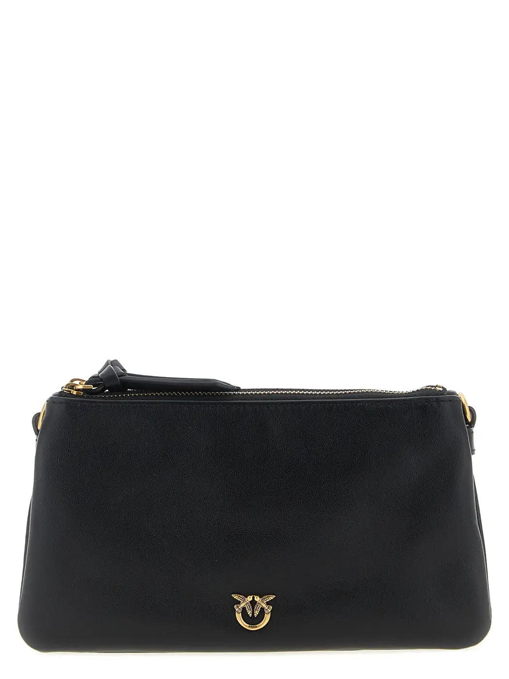 Pinko Black Calfskin Crossbody Bag