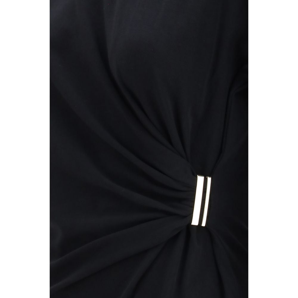 PINKO - Black Cotton T-Shirt