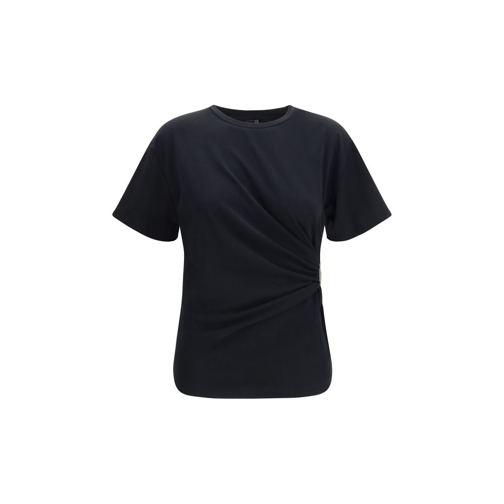 PINKO - Black Cotton T-Shirt