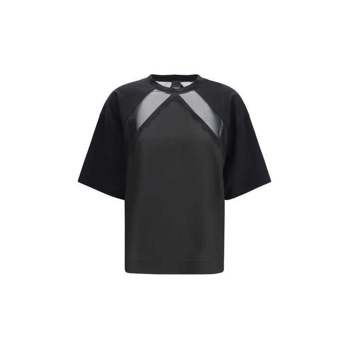 PINKO - Black Cotton T-Shirt