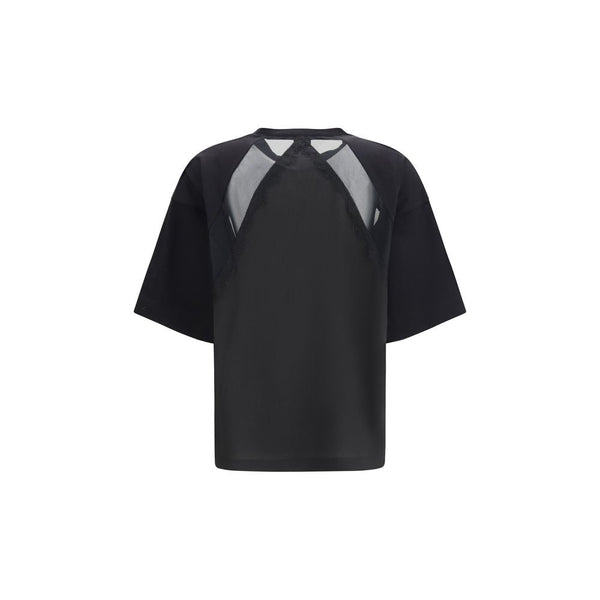 PINKO - Black Cotton T-Shirt