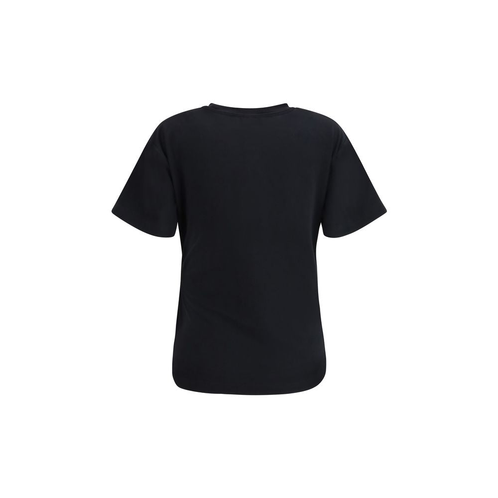 PINKO - Black Cotton T-Shirt