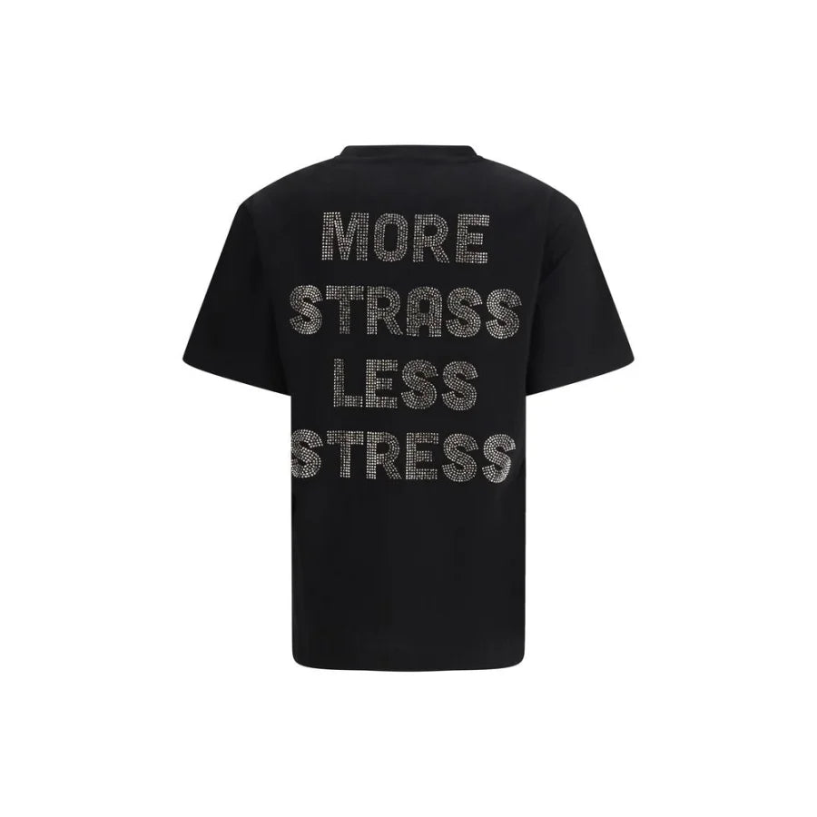 PINKO Black Cotton T-Shirt