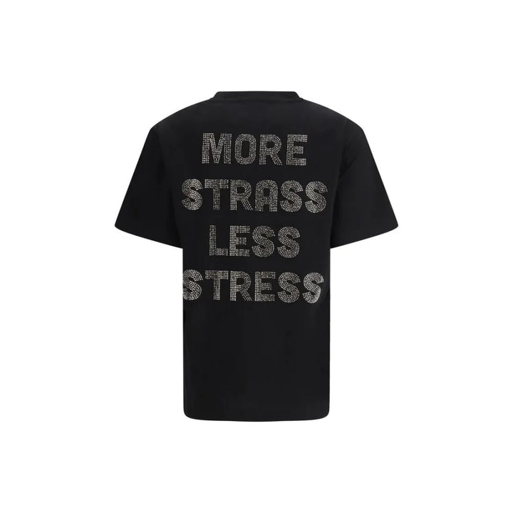 PINKO Black Cotton T-Shirt