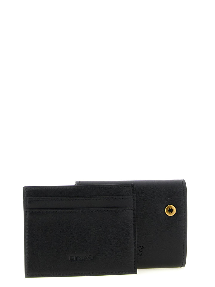 Pinko Black Cowhide Cardholder