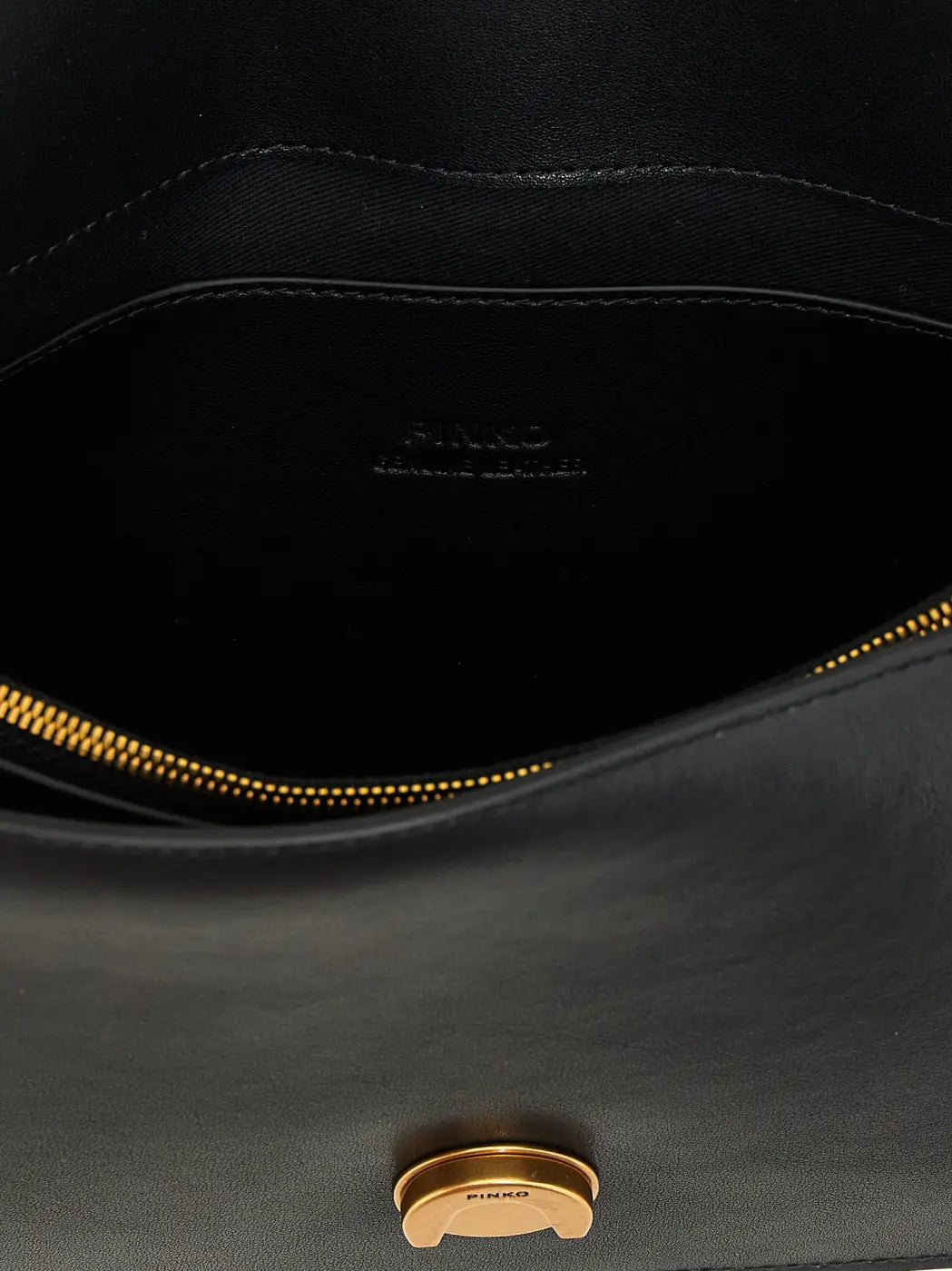 Women’s Pinko Black Goatskin Crossbody Bag