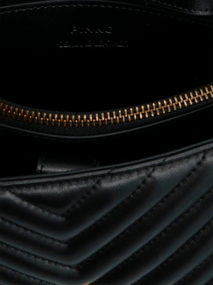 Pinko Black Lambskin Handbag