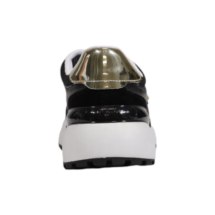 PINKO Black Leather Low Top Sneakers