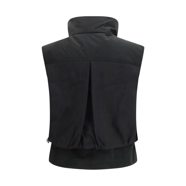 PINKO Black Nylon Sleveless Jacket