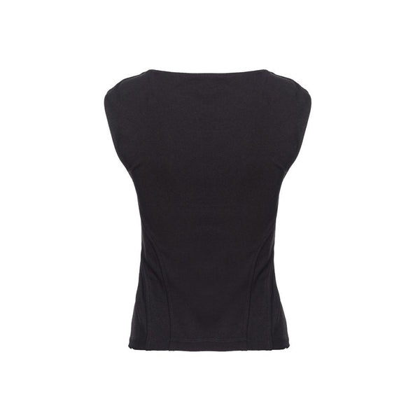 PINKO - Black Nylon T-Shirt