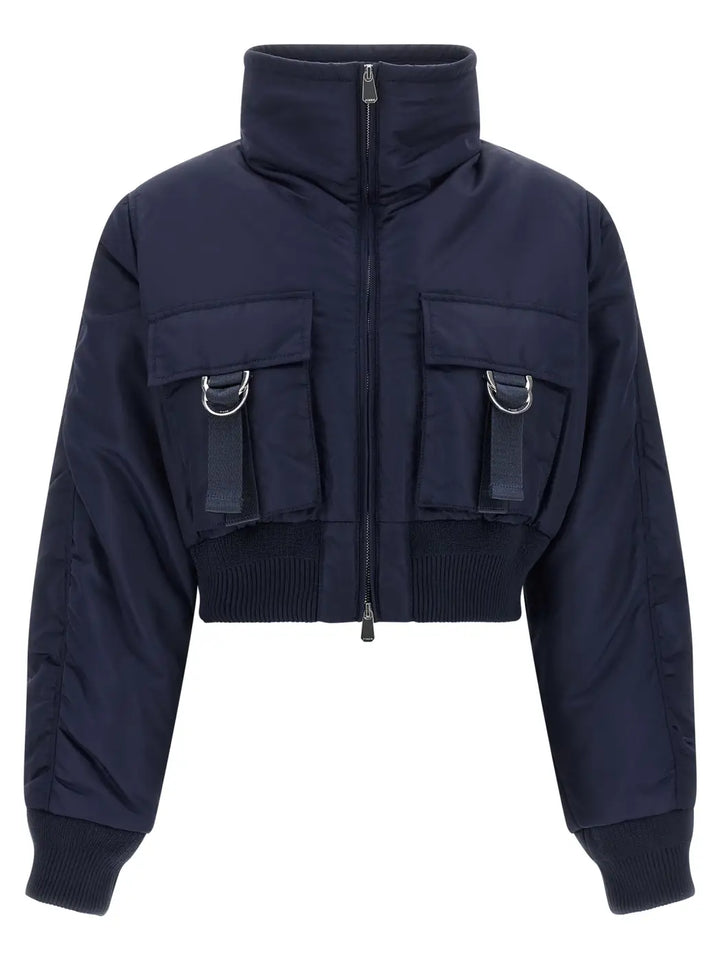 Pinko Blue Polyamide Bomber