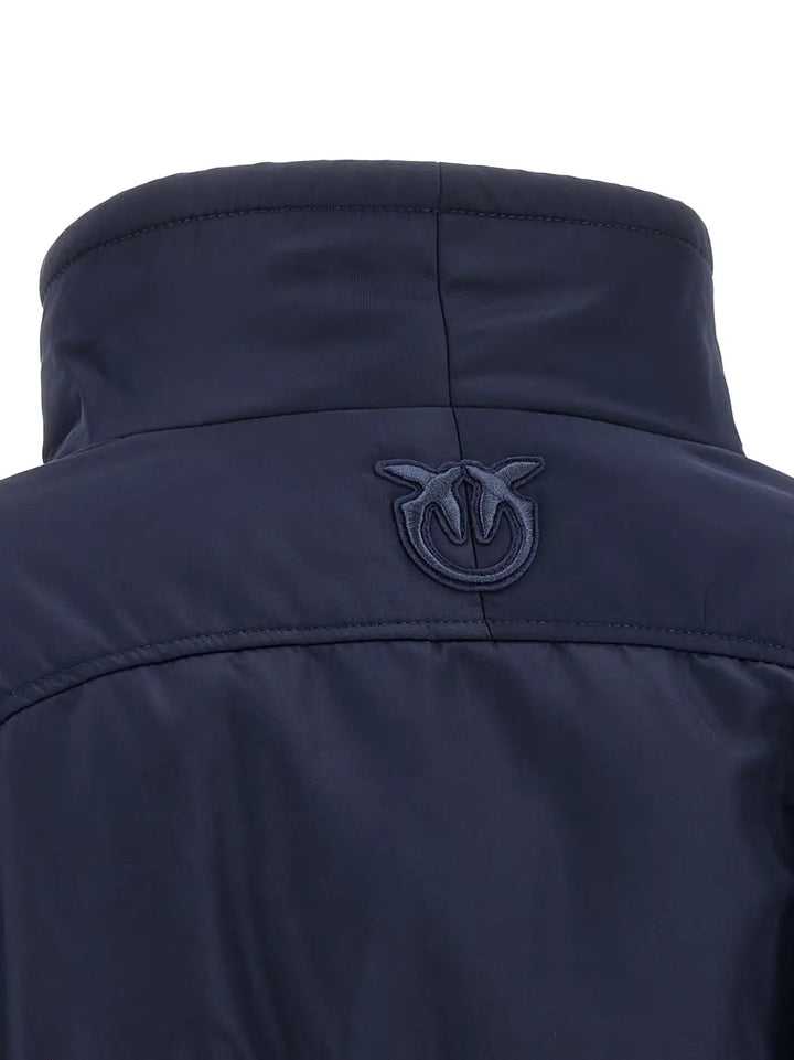 Pinko Blue Polyamide Bomber
