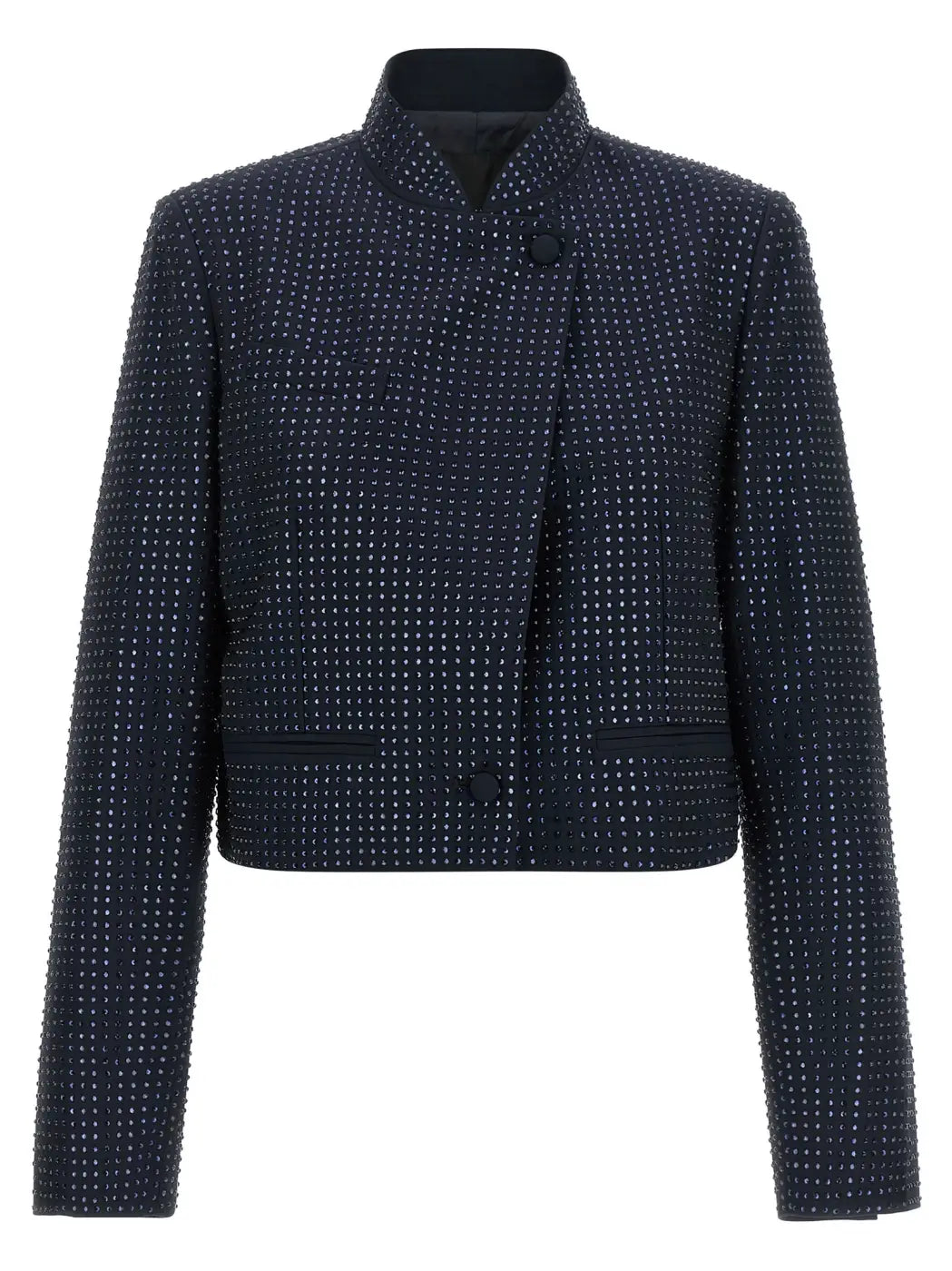 Pinko Blue Polyester Full-length Jacket