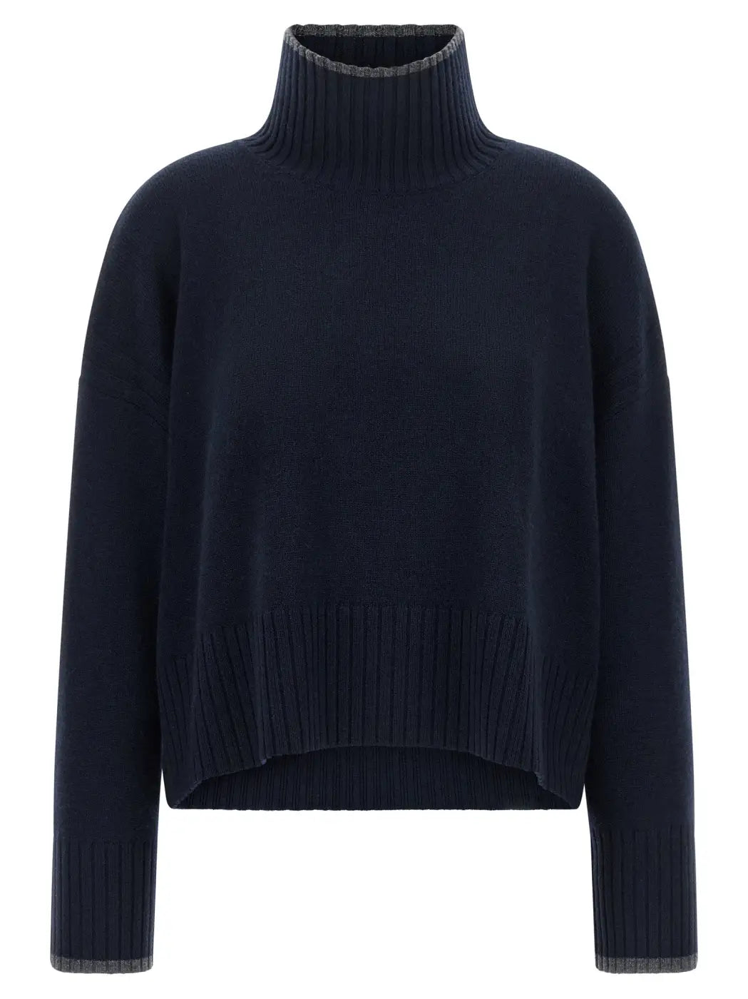 Pinko Blue Wool Cardigan
