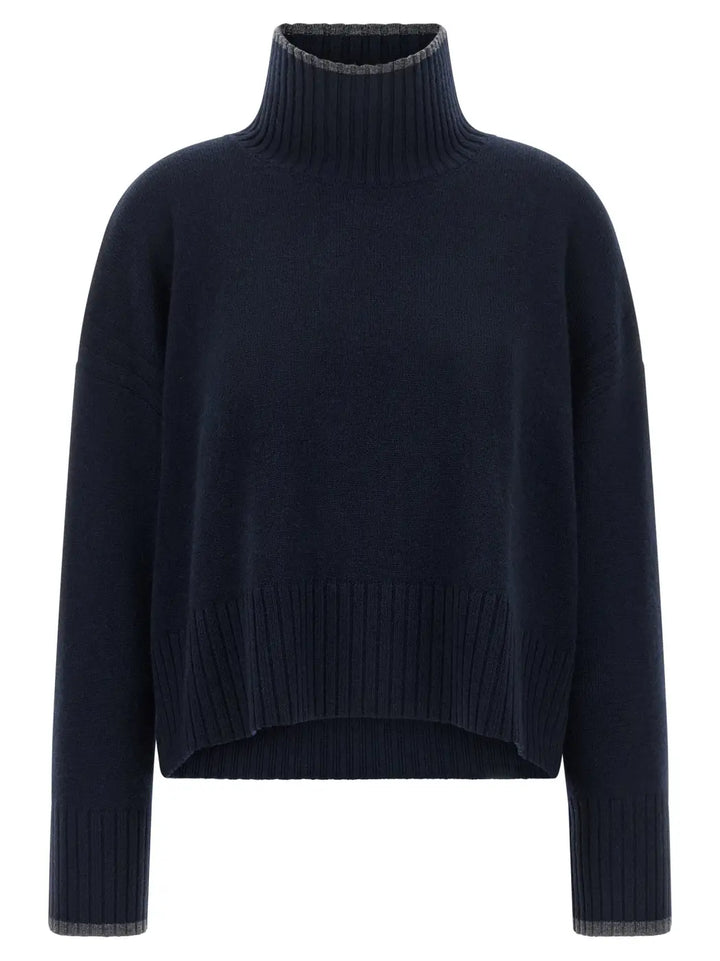 Pinko Blue Wool Cardigan