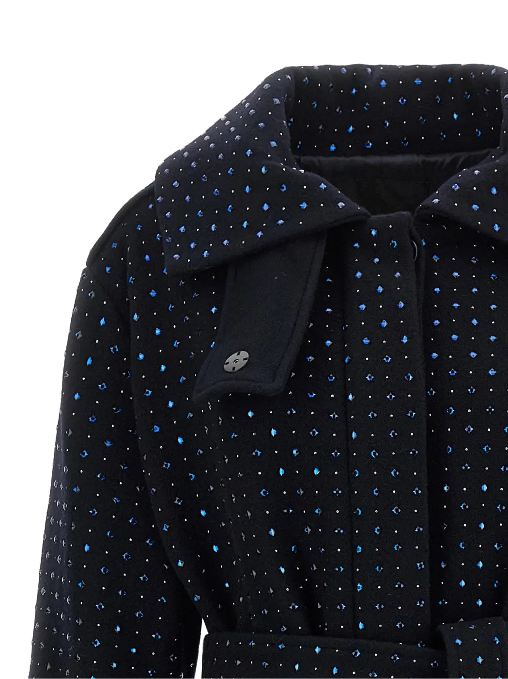 Pinko Blue Wool Coat