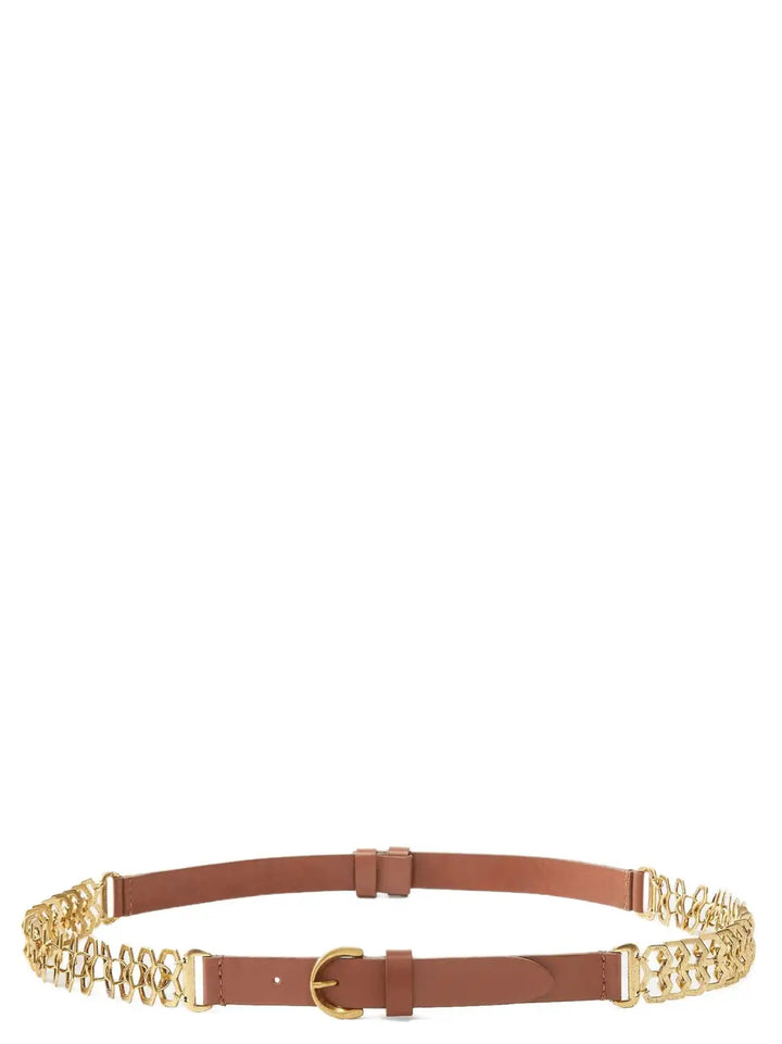 Pinko Brown Calfskin Regular Belt