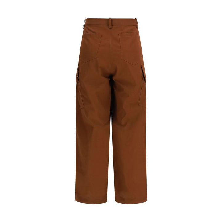 Pinko Brown Cotton Casual Pants